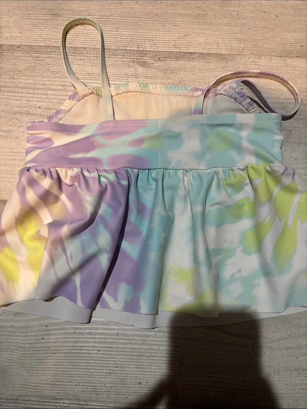 Pastel Tie-Dye Two-Piece Swim Set